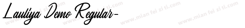 Lauliya Demo Regular字体转换